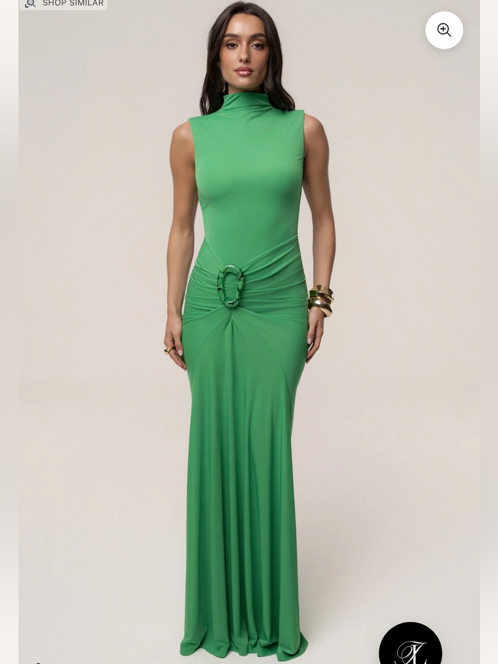 NWT JLUX Label Green Kora Maxi Wedding Guest Dress